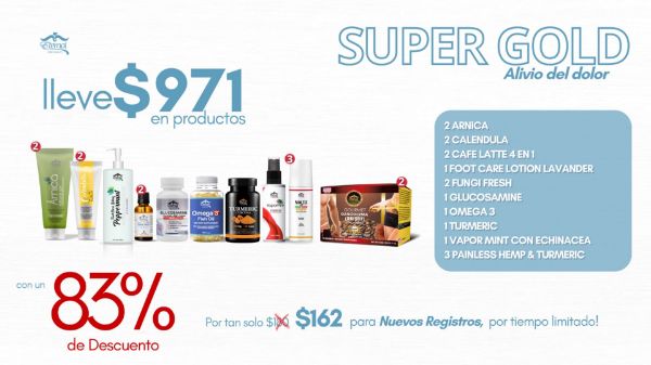 Imagen de Super Gold Package Alivio del Dolor 040524-1 $971 en productos